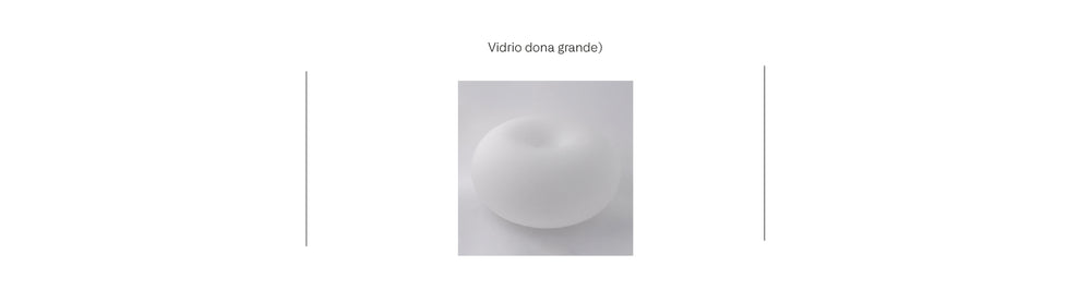 Vidrios Lámpara de Mesa 2 Luces Moderna Polaris Grande