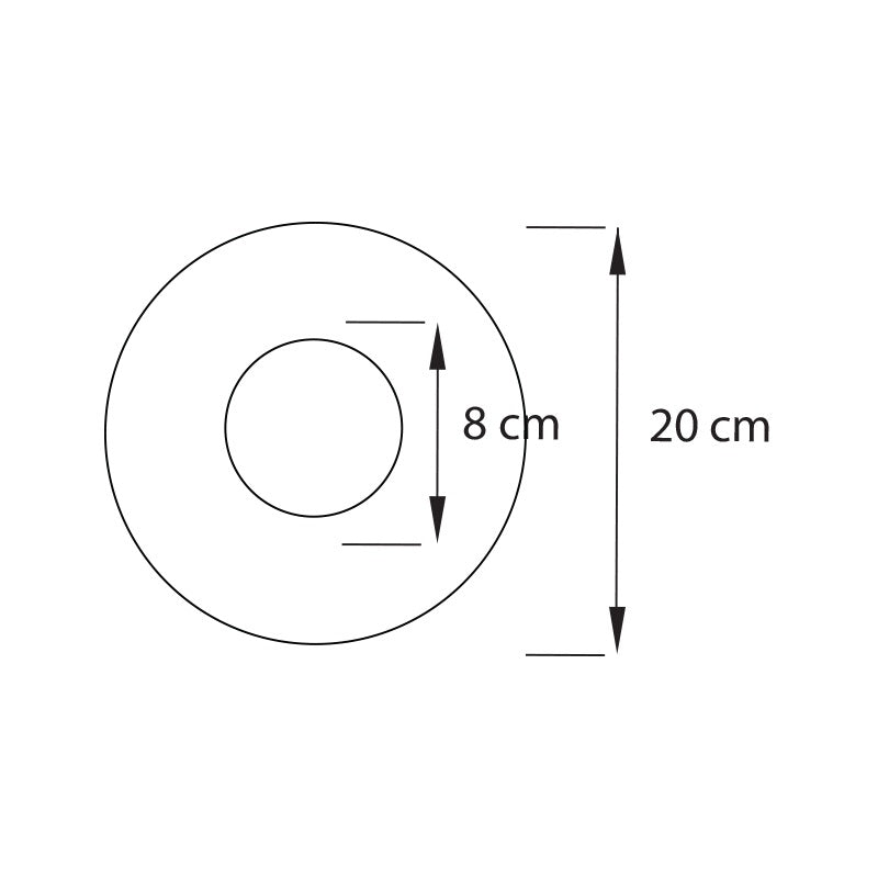 Plano técnico Lámpara de Pared 1 Luz Ecléctica Eclipse D20