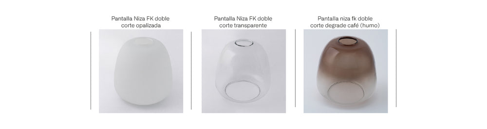 Vidrios Lámpara de Mesa 1 luz Clásica Niza