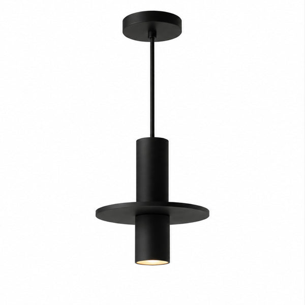 Lámpara Colgante 1 Luz Industrial Leia Negro Total