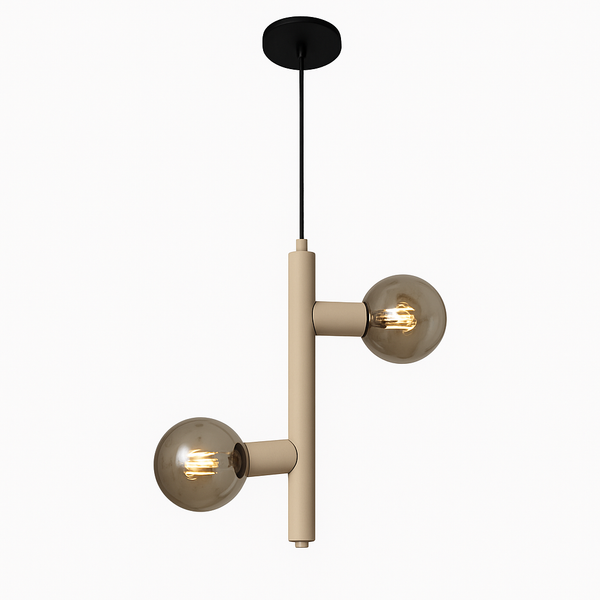 Lámpara Colgante 2 Luces Moderna Lombardia