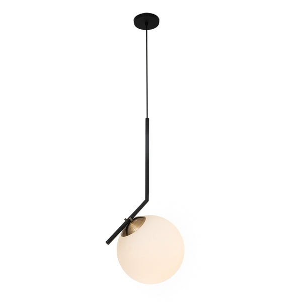 Lámpara Colgante 1 Luz Elegante Napolitana Negro Total