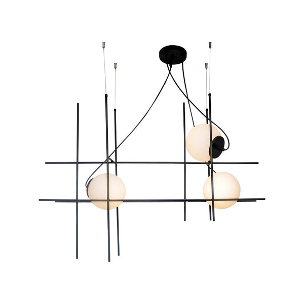 Lámpara Colgante 3 Luces Moderna Netz