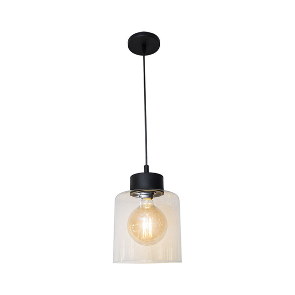 Lámpara colgante 1 Luz Clásica Delta Negro