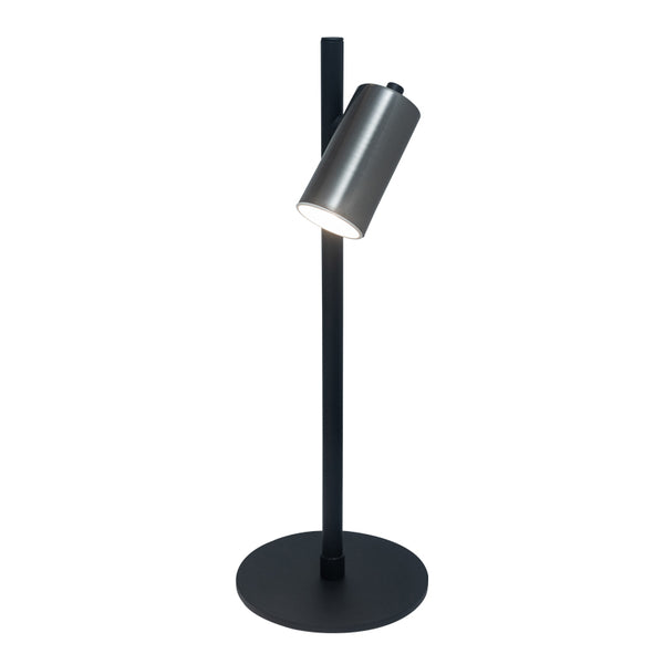 Lámpara de Mesa 1 Luz Minimalista Milano Negro | Ferro
