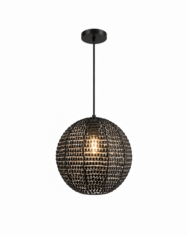 Lámpara Colgante 1 Luz Ecléctica Estructure Negro
